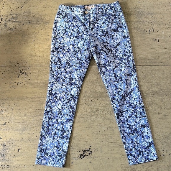 Michael MICHAEL KORS New Navy Leaf Print Pants - Picture 4 of 15